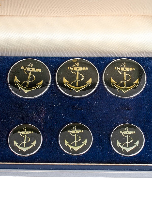 HOLLAND & SHERRY Savile Row 208 Anchor -nappisetti, 5+5 kpl/setti - Käsityö - 10105611116 - 2