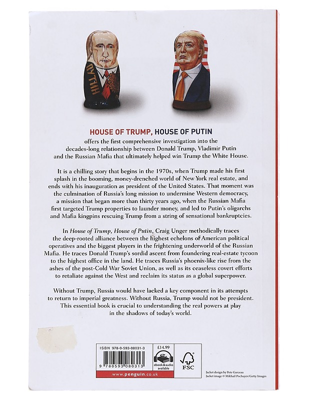 House of Trump, House of Putin: The Untold Story of Donald Trump and the Russian Mafia - Unger, Craig                                              - Tietokirjat ja oppaat - 10105611148 - 1