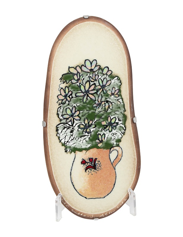 ARABIA Valkovuokot seinälaatta - Designsuosikit - 10105611155 - 0