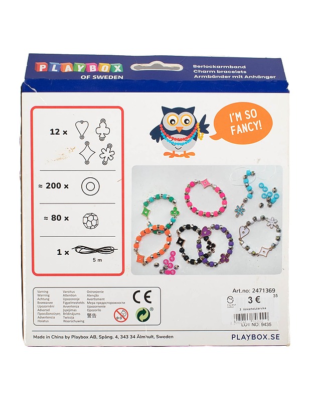 PLAYBOX OF SWEDEN keräilyrannekoru -setti - Askartelu - 10105611157 - 1
