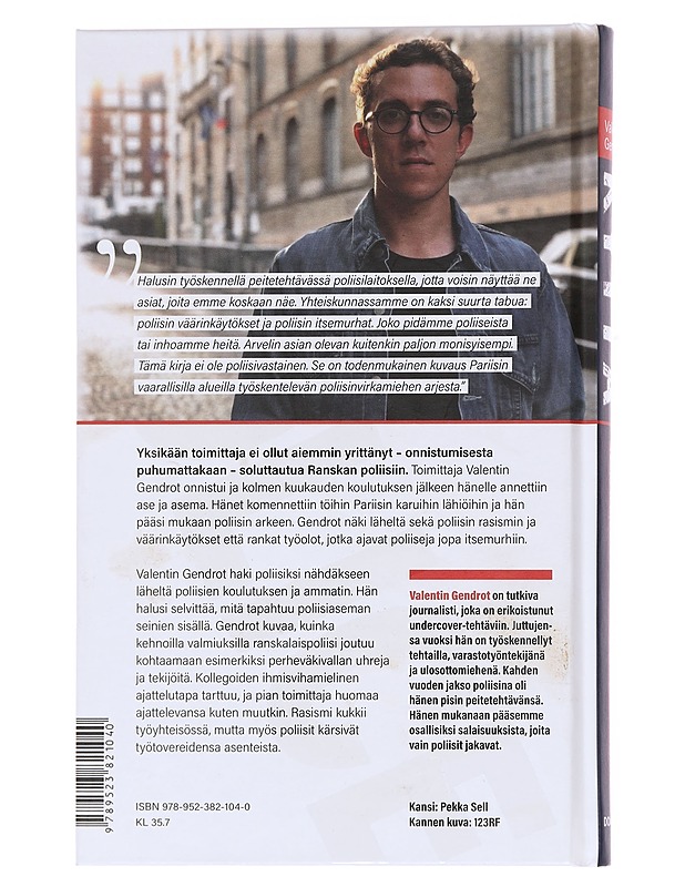 Kyttä / kuinka soluttauduin poliisiin - Gendrot, Valentin - Elämäkerrat ja muistelmat - 10105611170 - 1