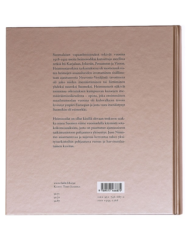 Heimosotien historia 1918-1922 - Jussi Niinistö - Historiakirjat - 10105611180 - 1