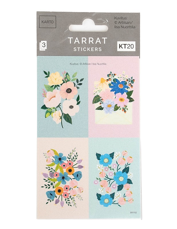 KARTO tarra-arkki, 3 kpl/pkt - Askartelu - 10105611218 - 0