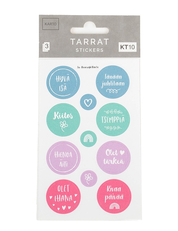 KARTO tarra-arkki, 3 kpl/pkt - Askartelu - 10105611219 - 0