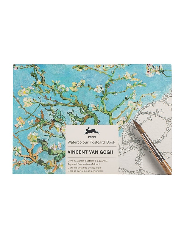 PEPIN Vincent van Gogh -tee-itse vesiväripostikortti vihko - Askartelu - 10105611287 - 0