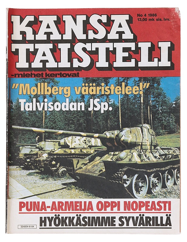 Kansa taisteli - miehet kertovat no 4/1986 - Lehdet - 10105611296 - 0