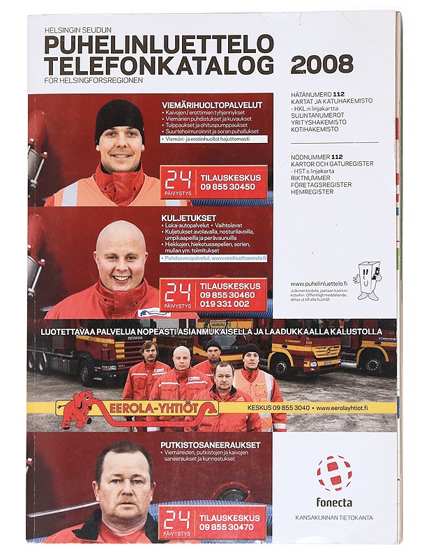 Puhelinluettelo/Telefonkatalog 2008 - Fonecta - Tietokirjat ja oppaat - 10105611380 - 0