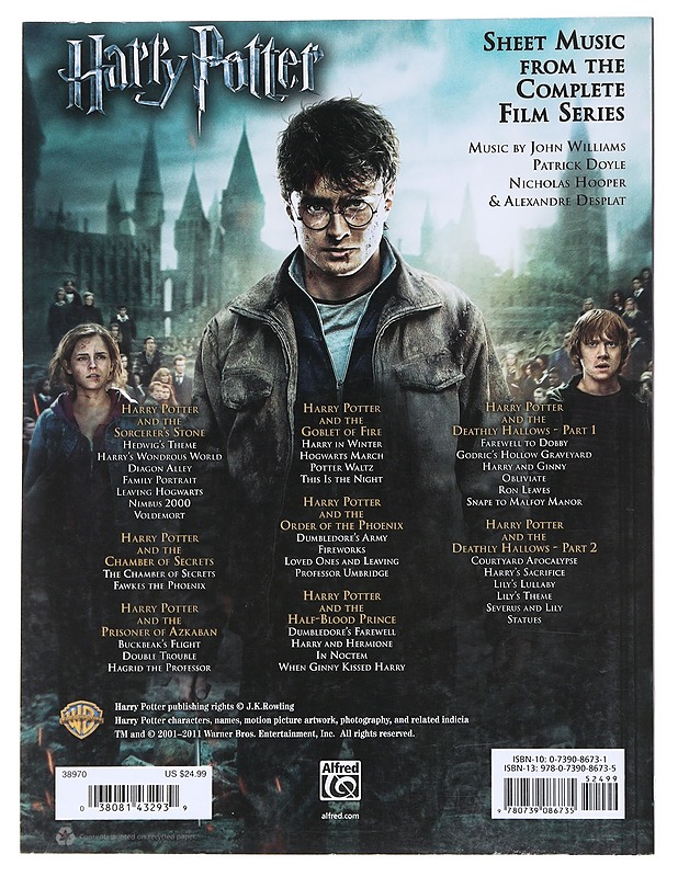 Harry Potter : piano solos - Williams, John - Musiikki- ja elokuvakirjat - 10105611419 - 1
