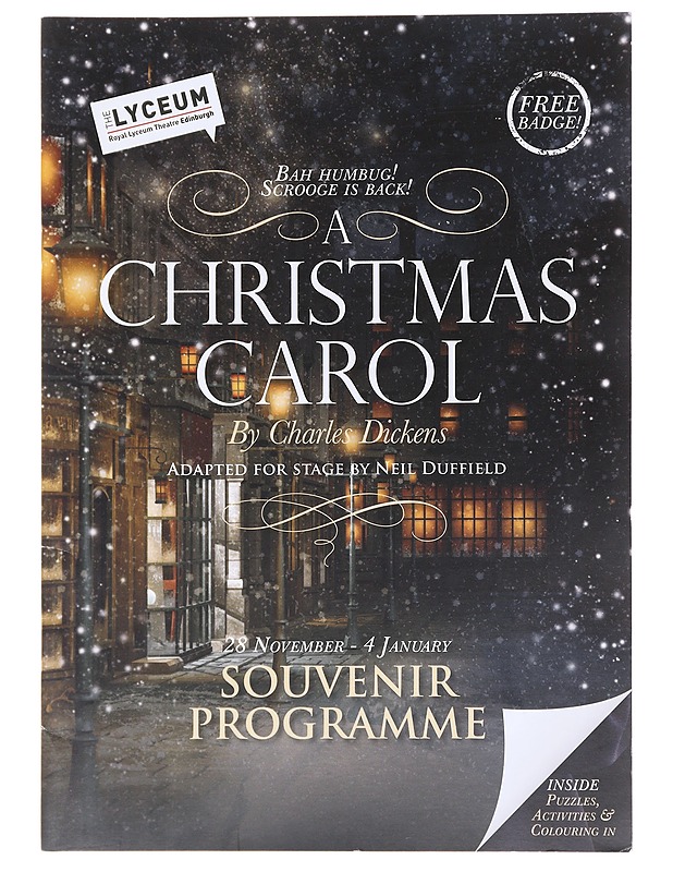 Christmas Carol -joulunäytelmä esite  - Lehdet - 10105611464 - 0