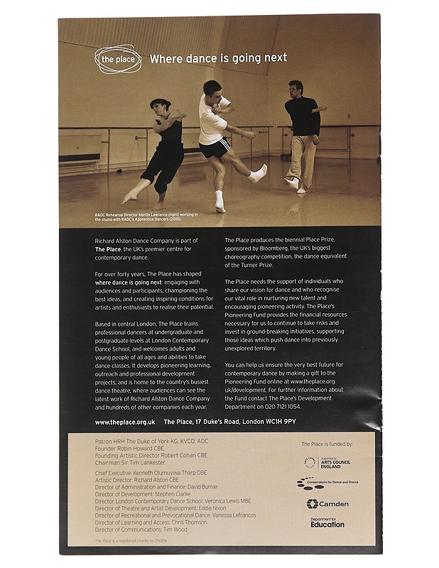 Richard Alston Dance Company -esite  - Lehdet - 10105611493 - 1