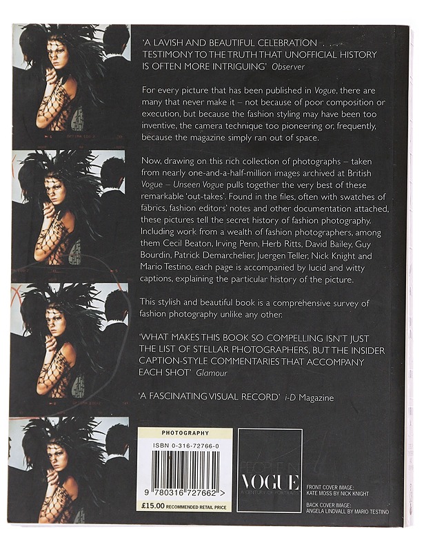 Unseen Vogue The Secret History of Fashion Photography - Robin Derrick , Robon Muir  - Tietokirjat - 10105611729 - 1