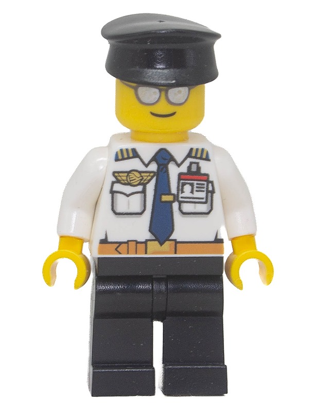 LEGO City Airport lentäjä minifiguuri - Lasten figuurit - 10105611807 - 0