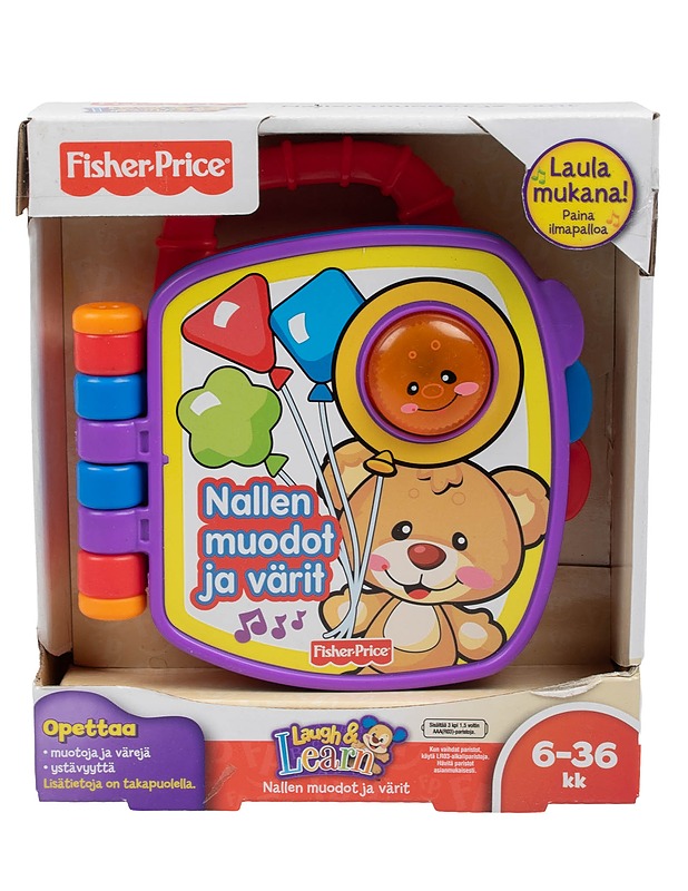 Fisher-Price : Nallen muodot ja värit -laululelukukirja - Lasten lelut - 10105611875 - 0
