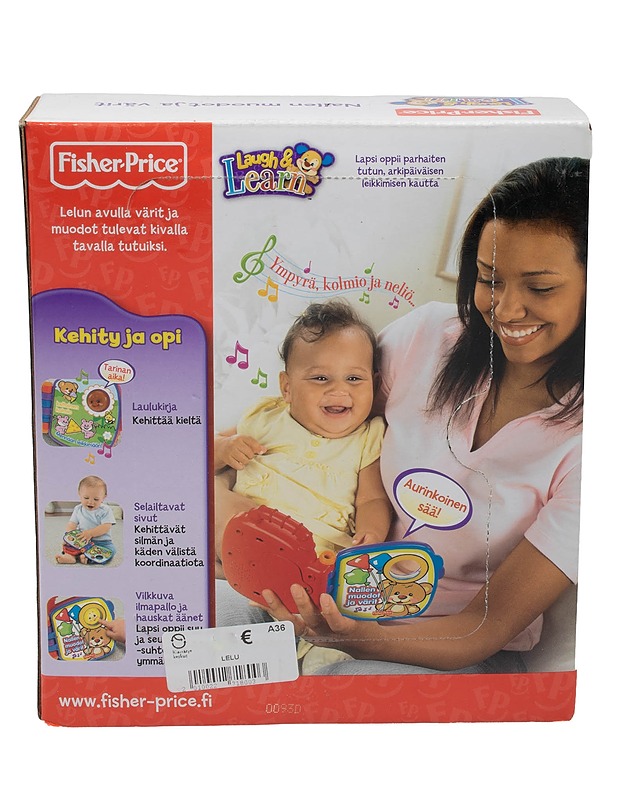 Fisher-Price : Nallen muodot ja värit -laululelukukirja - Lasten lelut - 10105611875 - 1