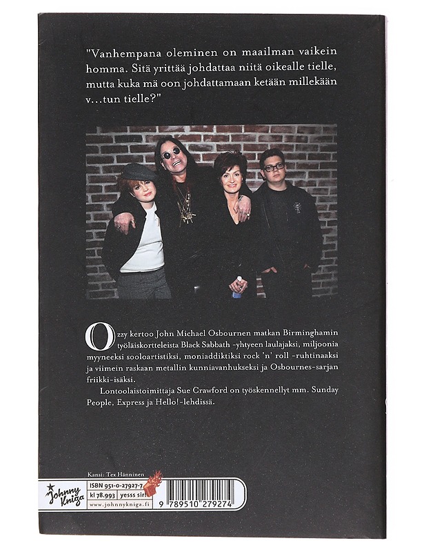 Ozzy -  Sue Crawford - Elämäkerrat ja muistelmat - 10105611949 - 1