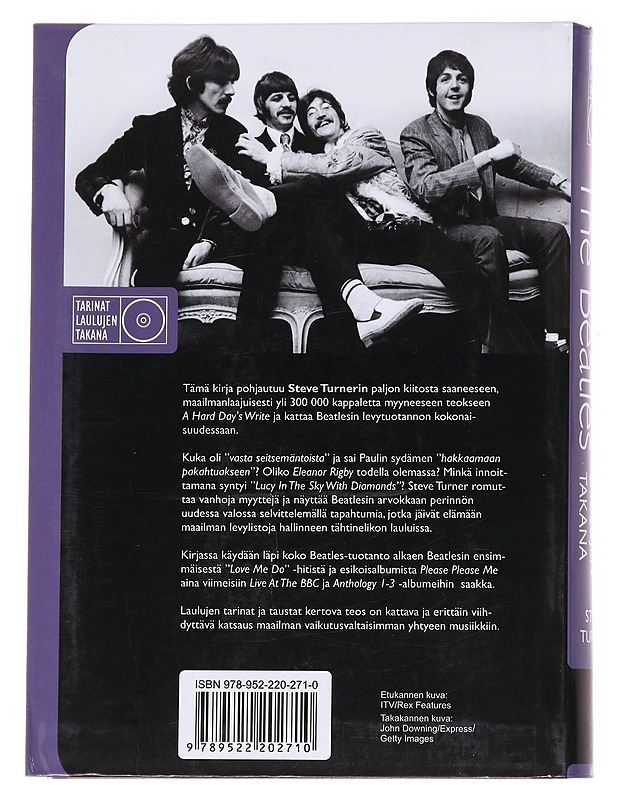 Inside the Beatles - Steve Turner - Musiikki- ja elokuvakirjat - 10105611959 - 1