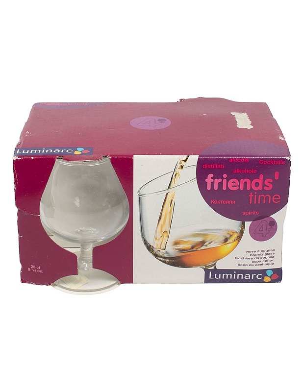 LUMINARC Friends' time konjakkilasit, 4 kpl - Lasit - 10105611981 - 0