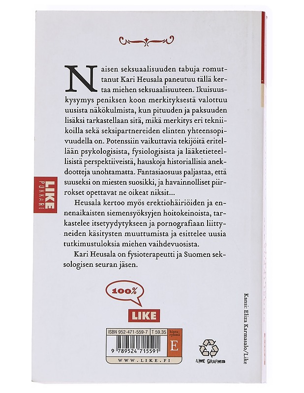 Miehen seksuaalisuus - Kari Heusala - Tietokirjat ja oppaat - 10105611988 - 1
