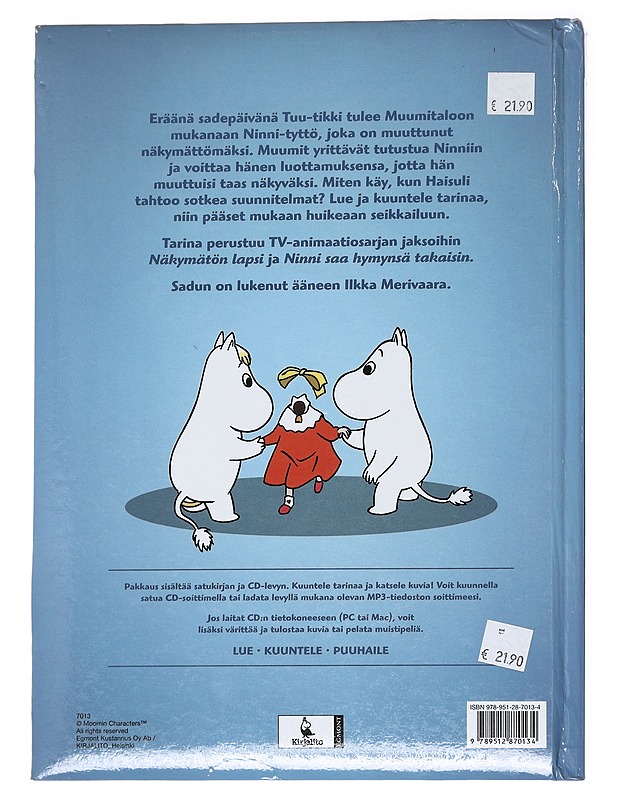 Näkymätön lapsi - Jertta Ratia-Kähönen - Lastenkirjat - 10105611993 - 1