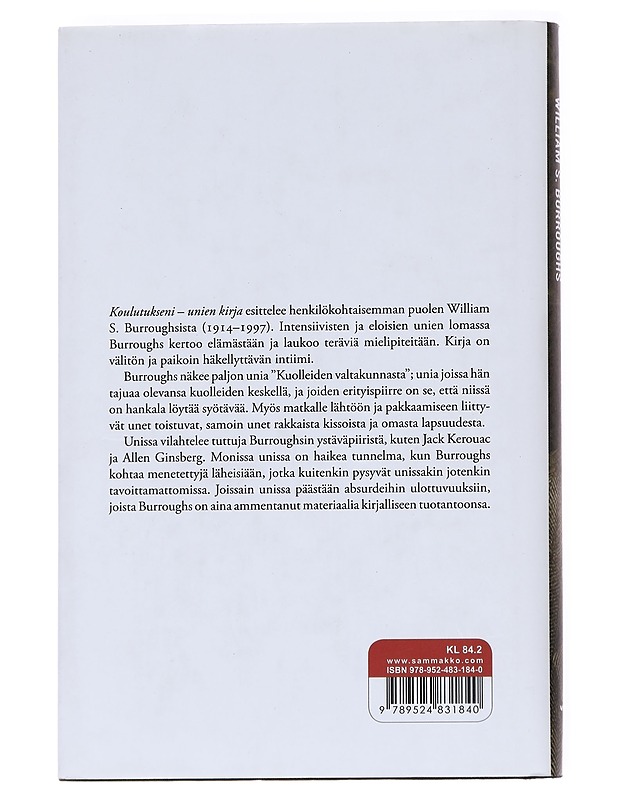 Koulutukseni - unien kirja - Burroughs, William S. - Romaanit ja novellit - 10105612139 - 1