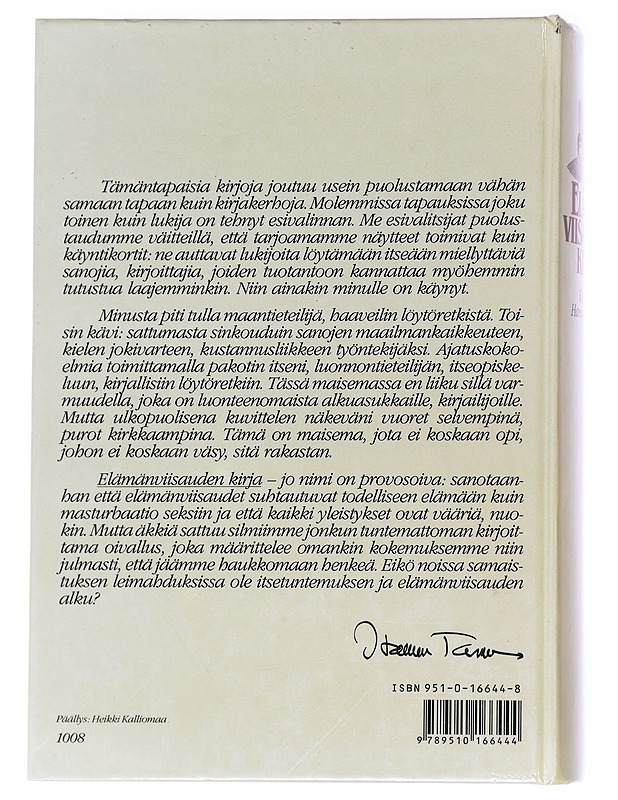 Elämänviisauden kirja - Hannu Tarmio - Runot ja näytelmät - 10105612141 - 1