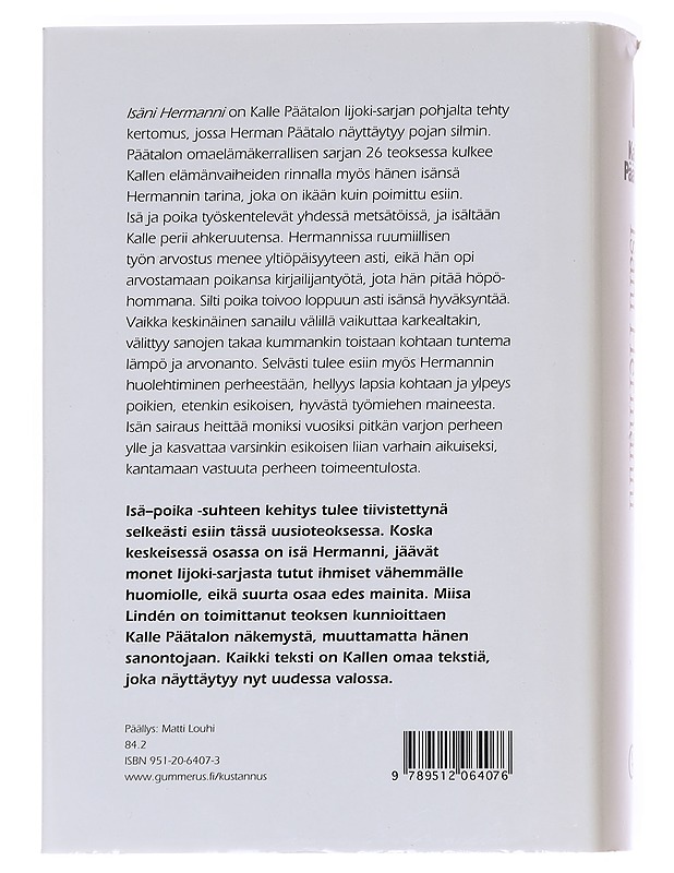 Isäni Hermanni - Kalle Päätalo - Elämäkerrat ja muistelmat - 10105612144 - 1