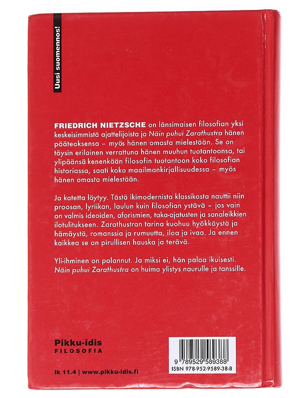 Näin puhui Zarathustra - Nietzsche, Friedrich - Romaanit ja novellit - 10105612269 - 1