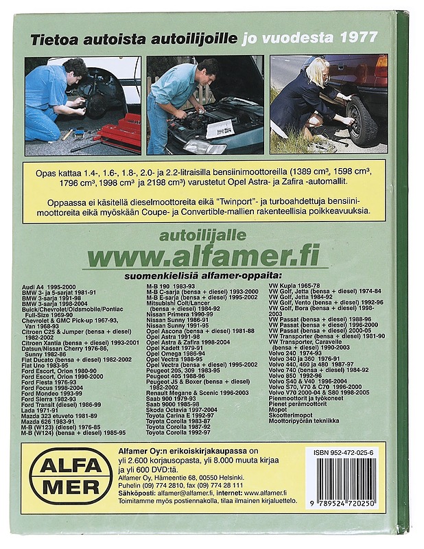 Opel Astra & Zafira 1998-2004 / korjausopas - Legg, A. K. - Tietokirjat ja oppaat - 10105612287 - 1