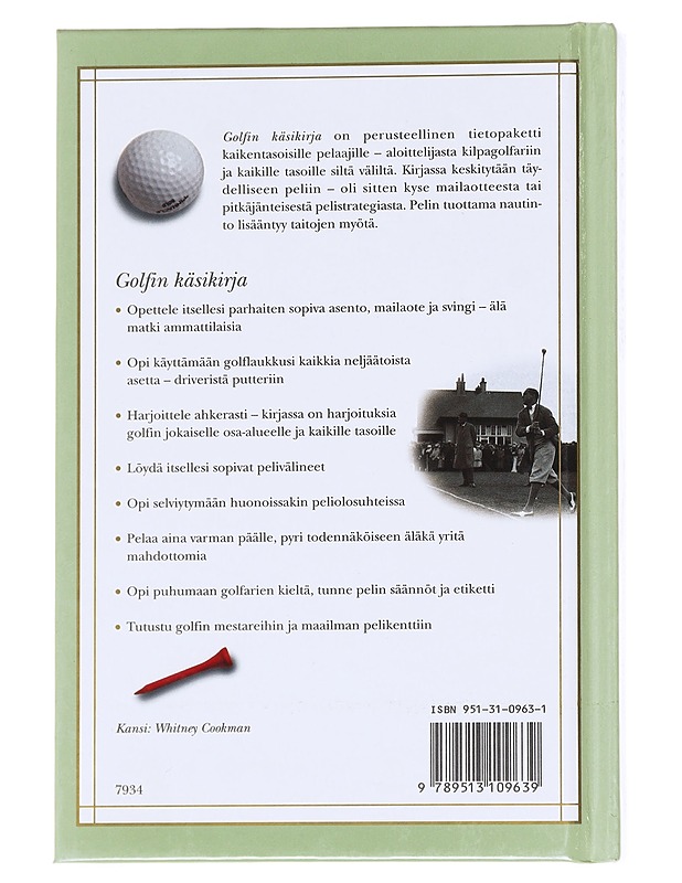 Golfin käsikirja - Vivien Saunders - Kirja lahjaksi - 10105612298 - 1