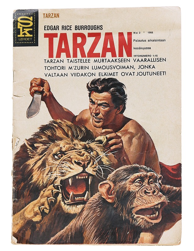 Tarzan nro 2/1966 - Edgar Rice Burroughs  - Sarjakuvat - 10105612352 - 0