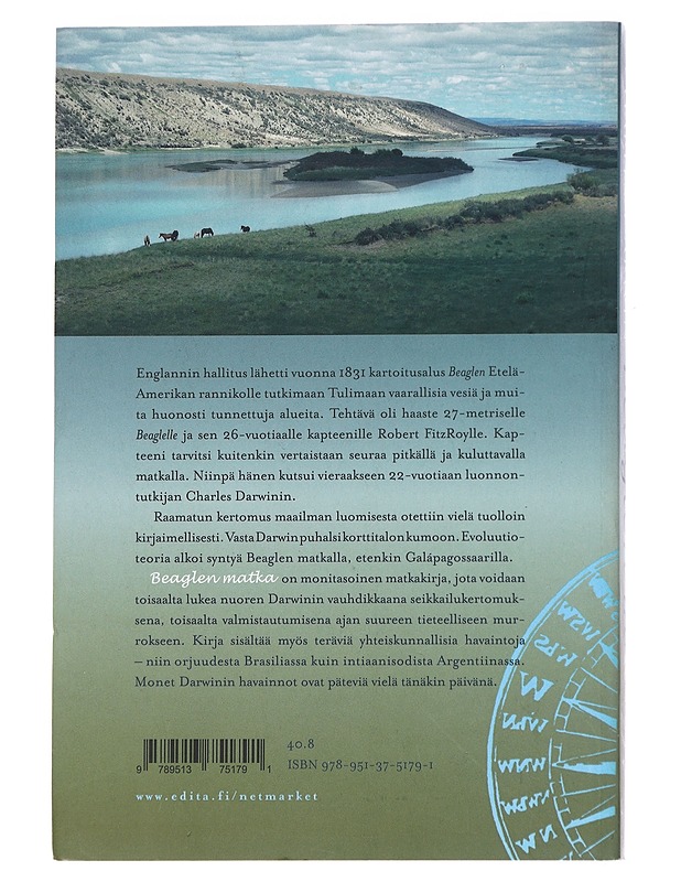 Beaglen matka -  Charles Darwin - Elämäkerrat ja muistelmat - 10105612362 - 1