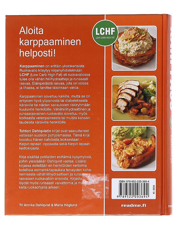 Karppaus / opas ja keittokirja - Dahlqvist, Annika - Ruokakirjat - 10105612380 - 1