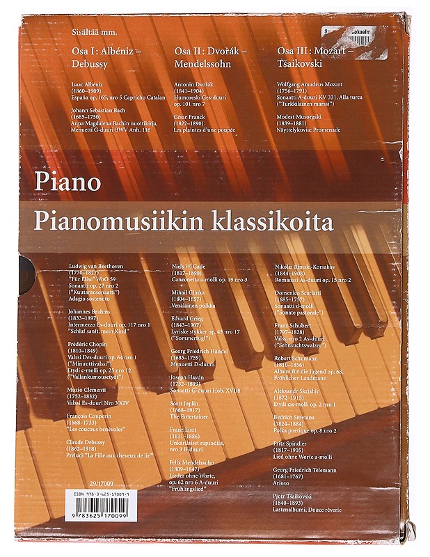 Piano: Pianomusiikin klassikoita 1-3 - Babinsky, Margarete - Musiikki- ja elokuvakirjat - 10105612432 - 1