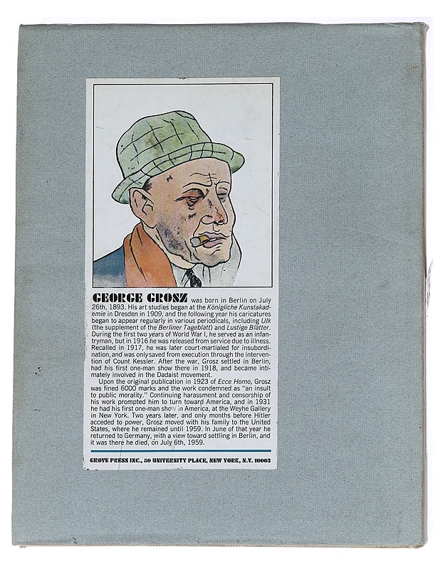 Ecce Homo - Grosz, George - Taide- ja kulttuurikirjat - 10105612482 - 1