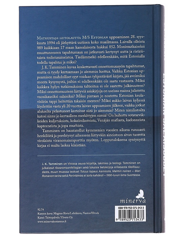Estonian salaisuudet - J.K. Tamminen - Historiakirjat - 10105612563 - 1