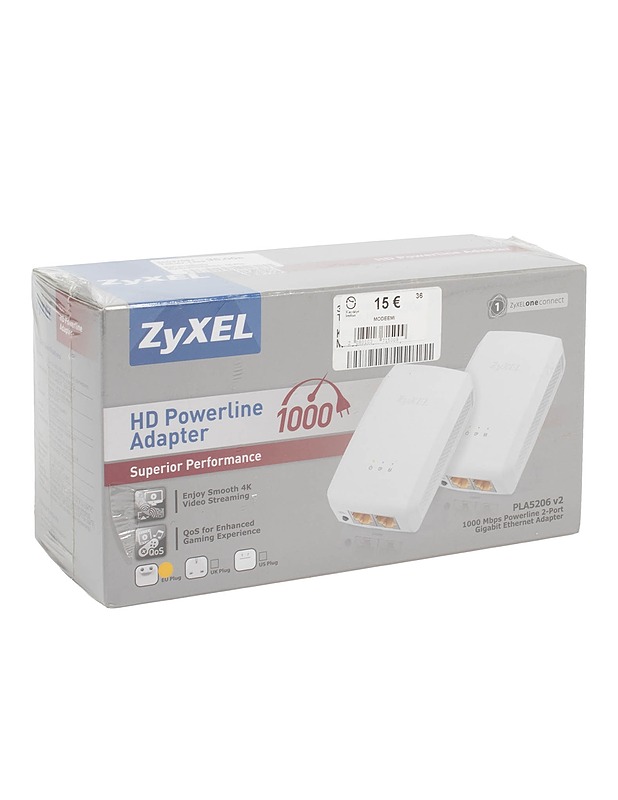 ZyXEL PLA5206 v2 1000 Mbps Powerline Gigabit Ethernet -adapterisarja - Muu elektroniikka - 10105612566 - 0