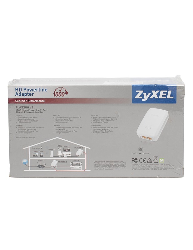 ZyXEL PLA5206 v2 1000 Mbps Powerline Gigabit Ethernet -adapterisarja - Muu elektroniikka - 10105612566 - 1