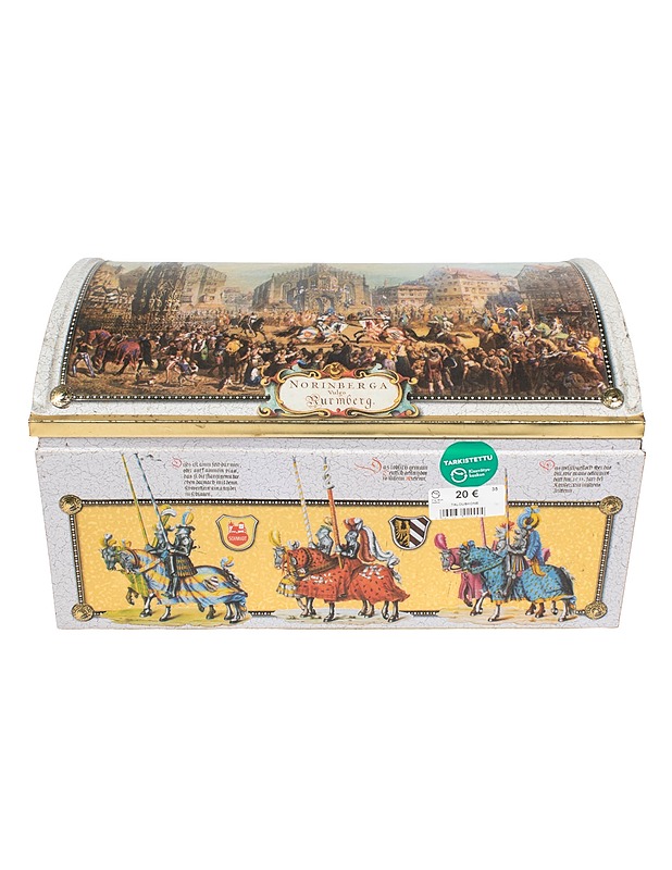 Koristeellinen vintage peltirasia - Kodinkoneet - 10105612667 - 2