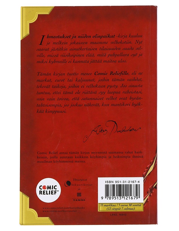 Ihmeotukset ja niiden olinpaikat - Rowling, J. K. - Lastenkirjat - 10105612726 - 1