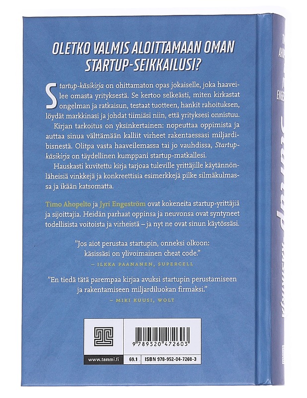 Startup-käsikirja - Ahopelto, Timo - Tietokirjat ja oppaat - 10105612791 - 1
