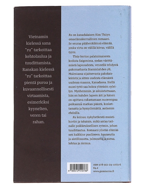 Ru / romaani - Thúy, Kim - Romaanit ja novellit - 10105612799 - 1