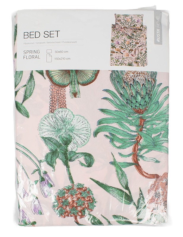 RUSTA Home pussilakanasetti, 150x210 cm - Liinavaatteet - 10105612856 - 0