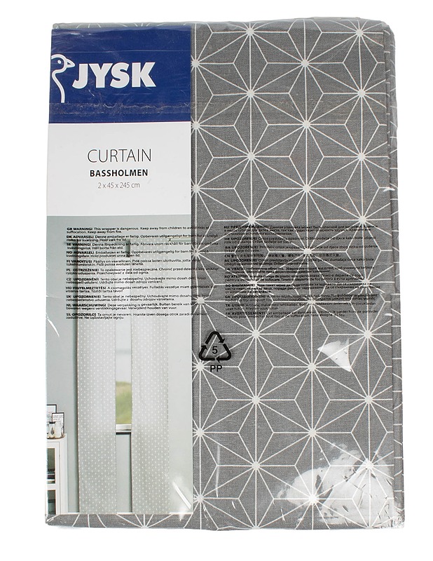 JYSK verho, 45x245 cm, 2 kpl - Verhot ja kapat - 10105612860 - 0