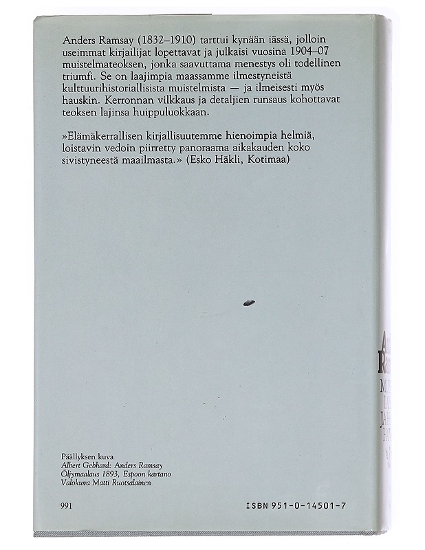 Muistoja lapsen ja hopeahapsen. 2, 1865-1907 - Anders Ramsay - Elämäkerrat ja muistelmat - 10105612861 - 1