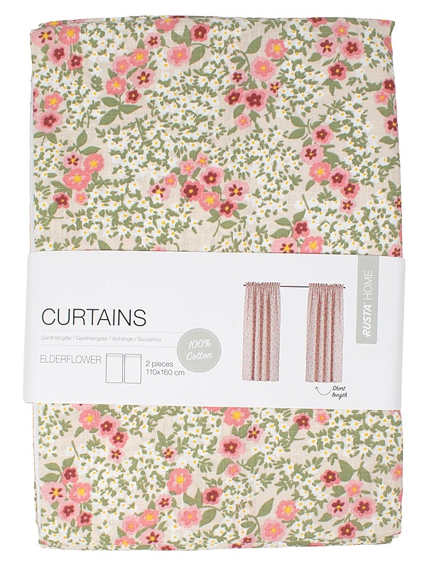 RUSTA Home Elderflower 110x160 cm, 2 kpl - Verhot ja kapat - 10105612891 - 0