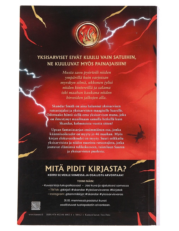 Skandar ja yksisarvisvaras - Steadman, A. F. - Fantasia- ja scifi - 10105612904 - 1