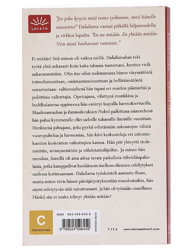 Työn ilo : onnellisuuden taito työssä - Dalai Lama XIV - Tietokirjat ja oppaat - 10105612989 - 1