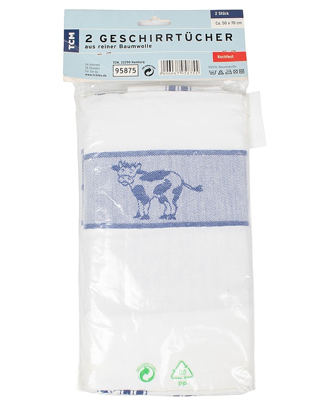 TCM keittiöpyyhe, 50x70 cm, 2 kpl - Pyyhkeet - 10105612985 - 0