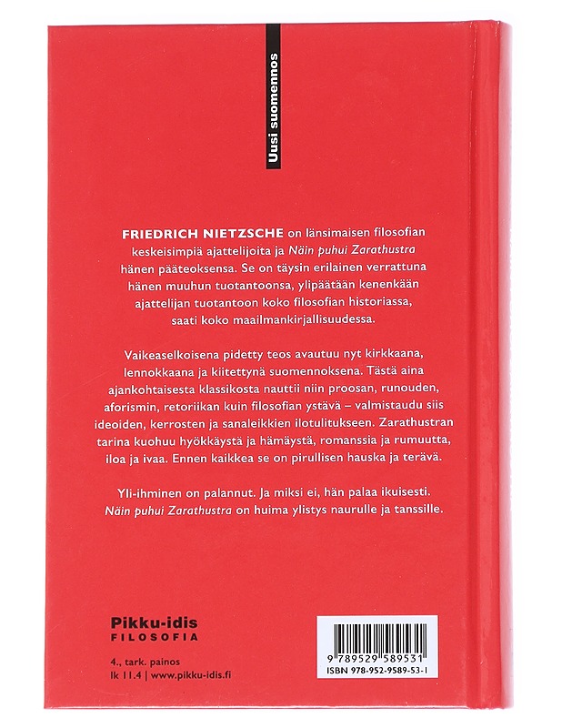 Näin puhui Zarathustra / kirja kaikille eikä kenellekään - Nietzsche, Friedrich - Tietokirjat - 10105613012 - 1