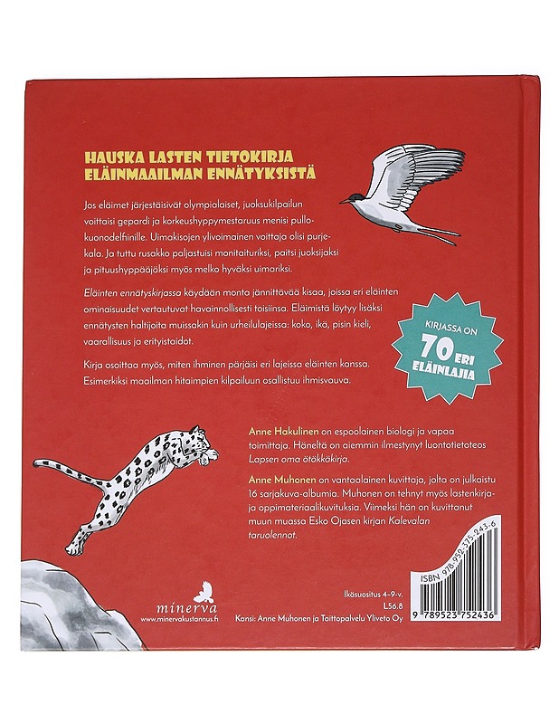 Eläinten ennätyskirja - Hakulinen, Anne - Lastenkirjat - 10105613032 - 1